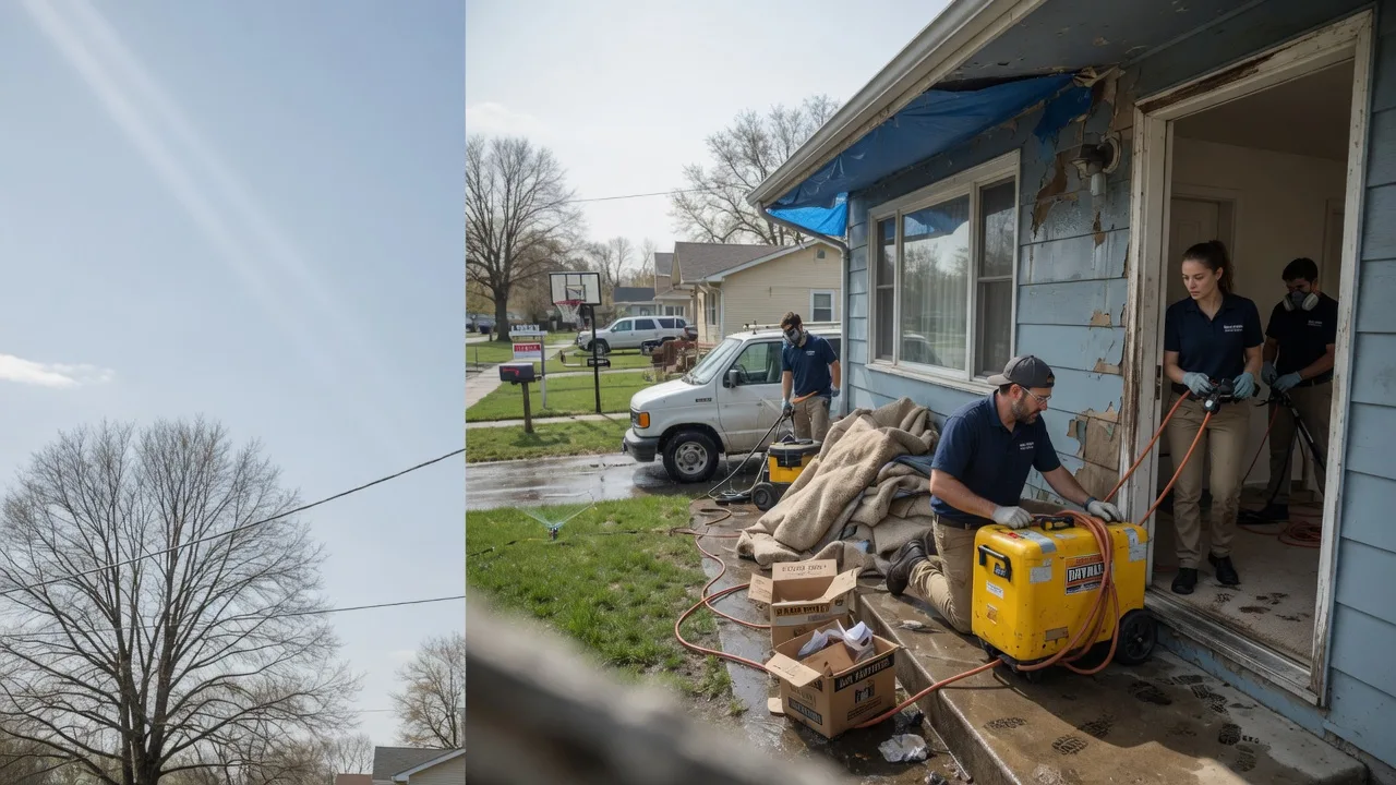 Basement Flood Cleanup in Cloverdale, OH near me